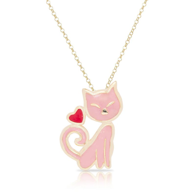 Pink Cat Pendant