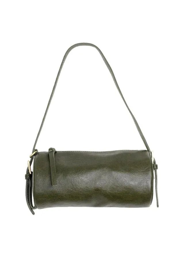 Dark Olive Vixen Convertible Barrel Crossbody