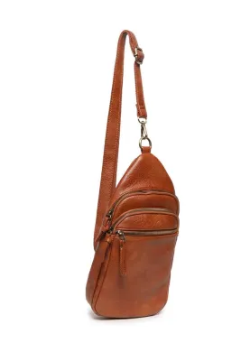 Cognac Jas Medium Sling  Crossbody