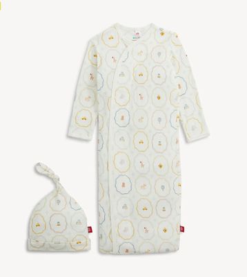 Nursery Magic Modal Magnetic Gown &amp; Hat Set