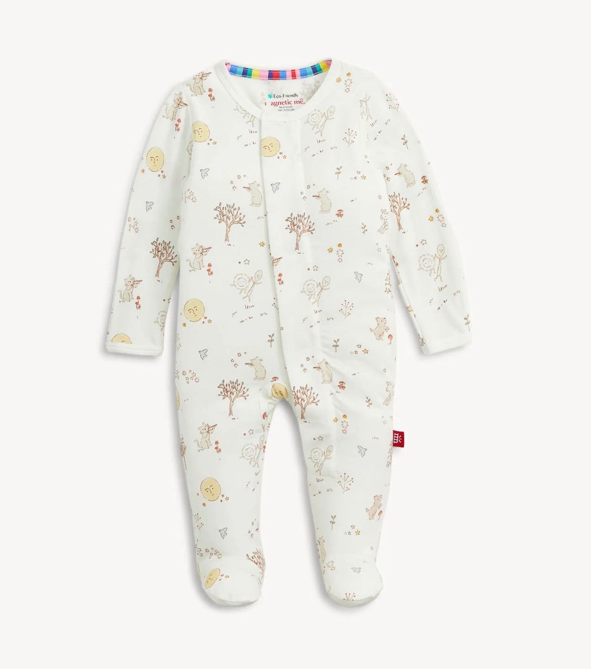 Bedtime Rhymes Modal Magnetic Footie, Size: 0-3m