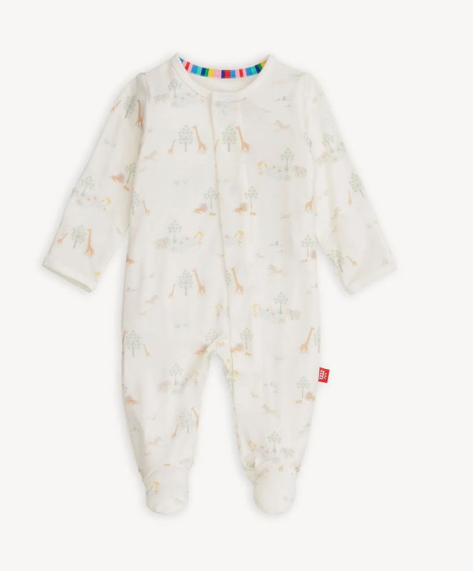 White Serene Safari Modal Magnetic Footie