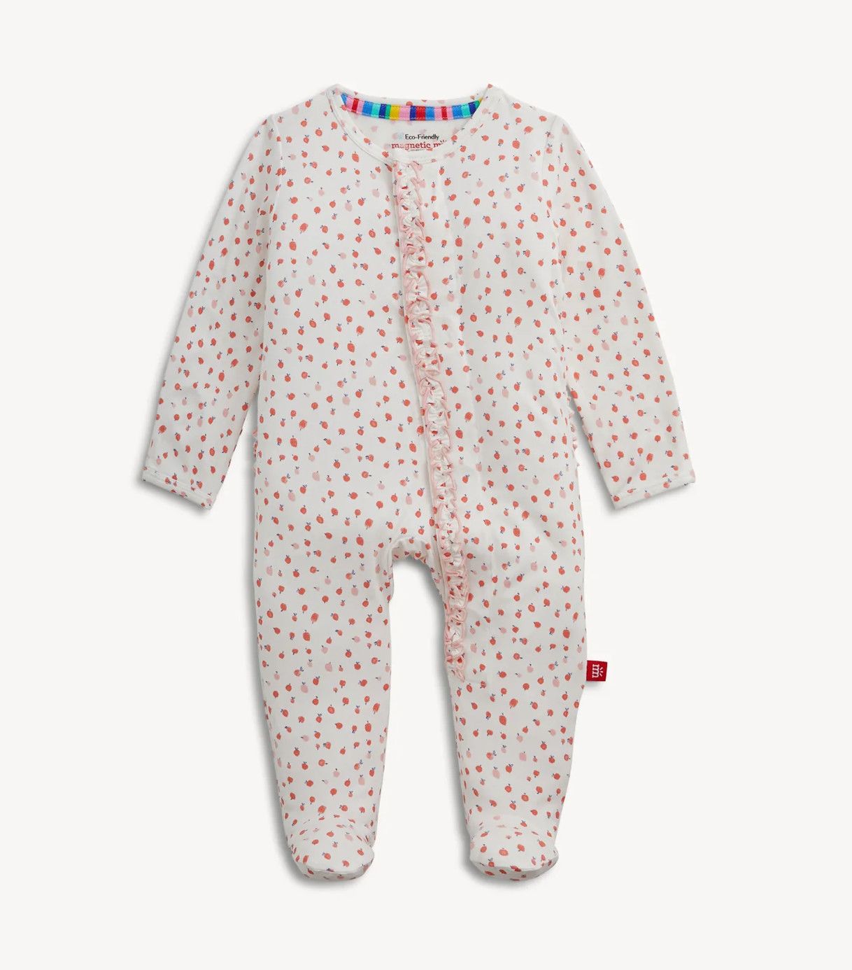 Apple Blossom Modal Magnetic Footie, Size: 0-3m