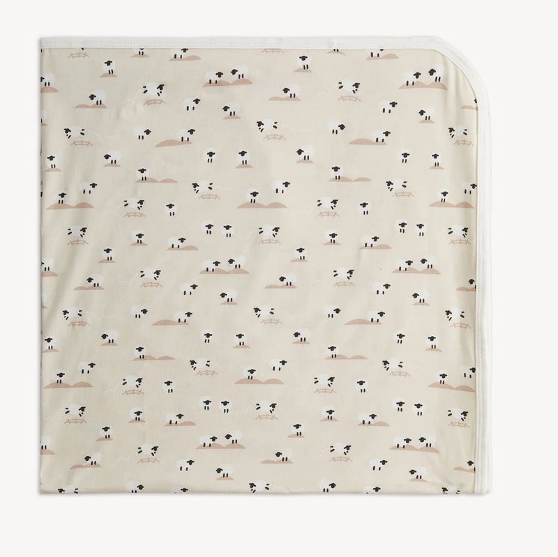 Baa Baa Baby Cream Modal Baby Blanket