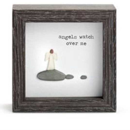 Angels Watch Over Me Shadow Box - 4in