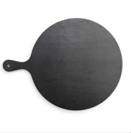 Round Melamine Black Wood Board