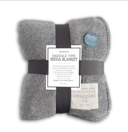 Snuggled With You Gray Mega Blanket