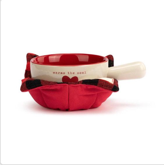 Warms The Soul Soup Crock &amp; Bowl Cozy