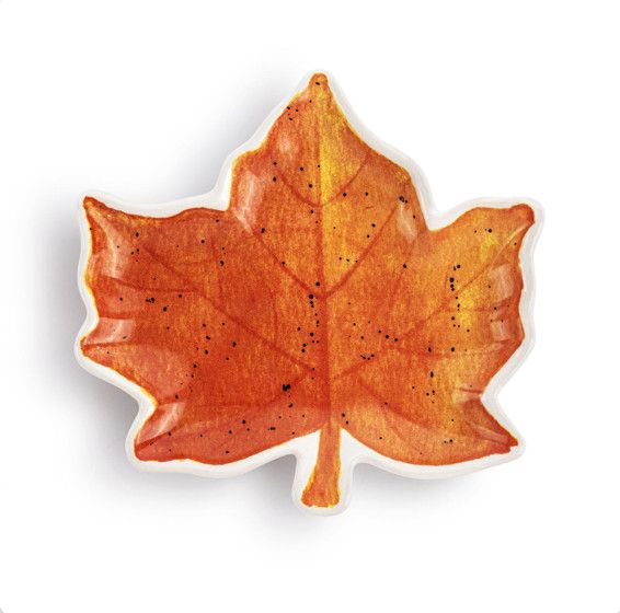 Leaf Shaped Ceramic Plate