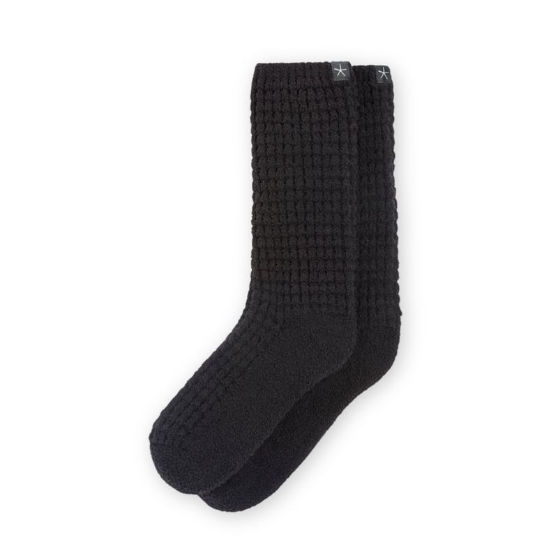 CozyChic® Waffle Socks | Black