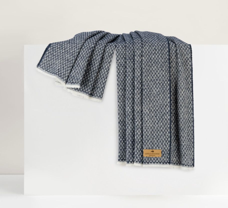 Navy Hudson Valley Throw