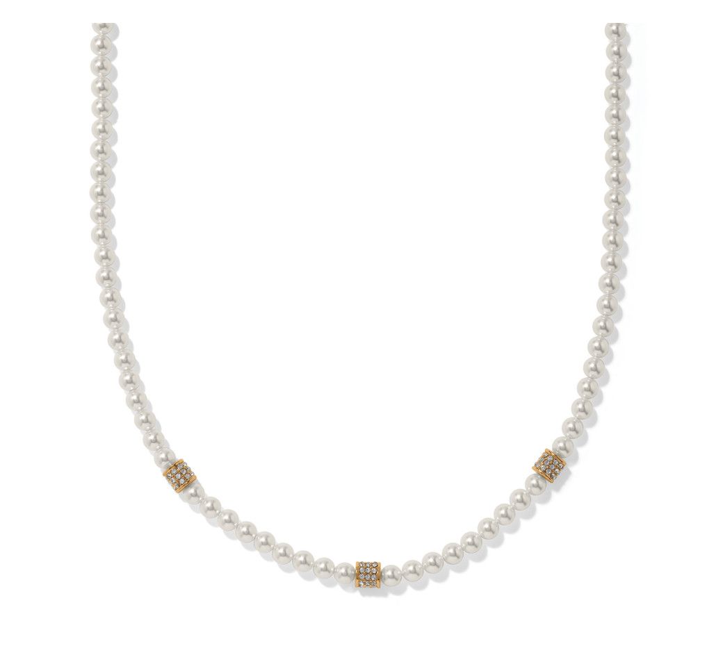 Meridian Petite Pearl Station Necklace