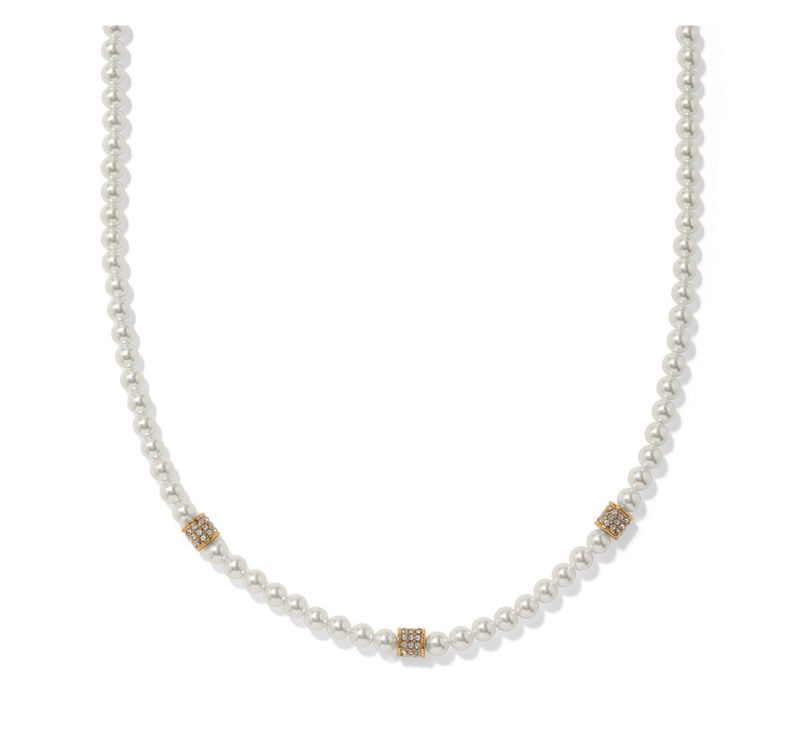 Meridian Petite Pearl Station Necklace