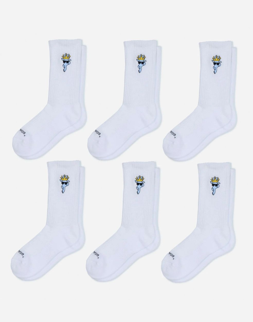 OG GOAT Crew Socks 6-pack