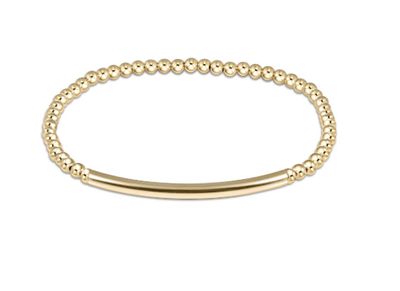 Extends Bliss Bar Smooth Gold 3mm Bracelet