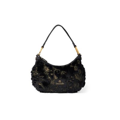 Sac à main Beth fur or et noir BRACCIALINI