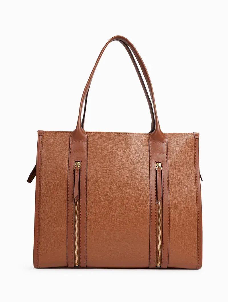 Sac porté épaule cuir Opéra Nat&Nin Noisette / camel