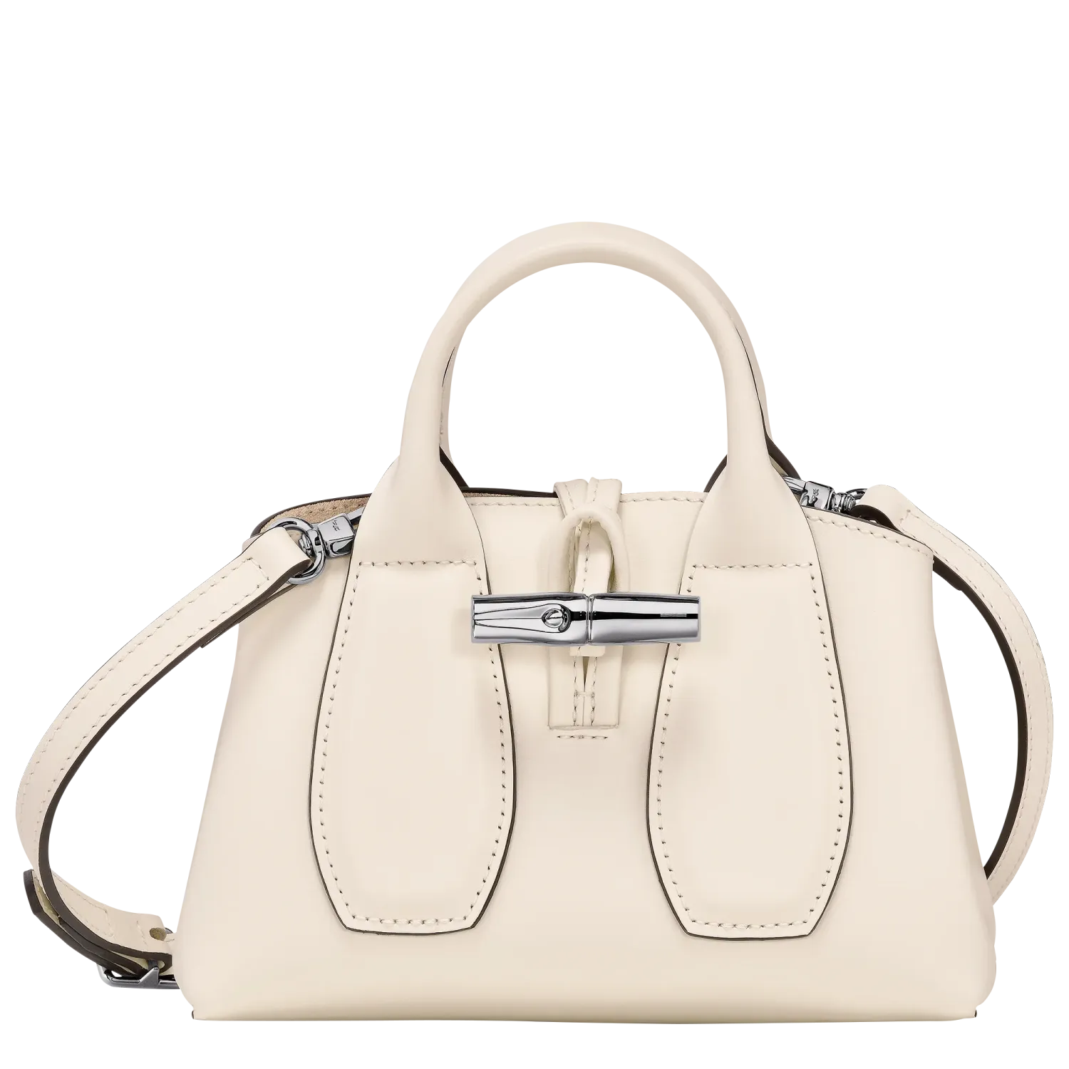 Sac à main le Roseau Xs Longchamp Ecru