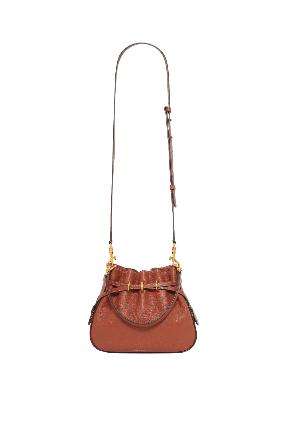 Sac seau en cuir - LE MINI ROMY GERARD DAREL TAN