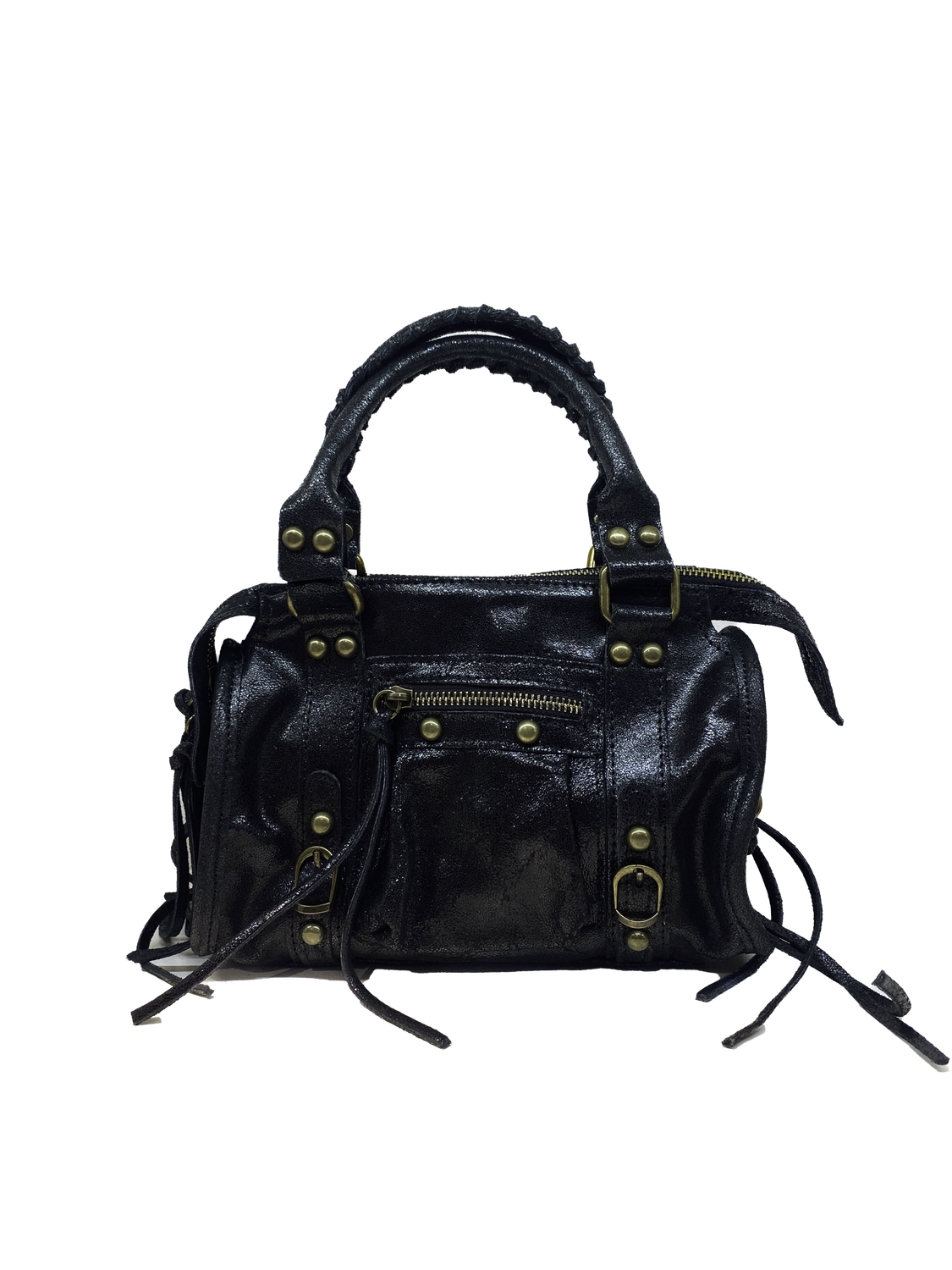 Sac à main noir rock Estivana François Brenot