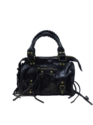 Sac à main noir rock Estivana François Brenot