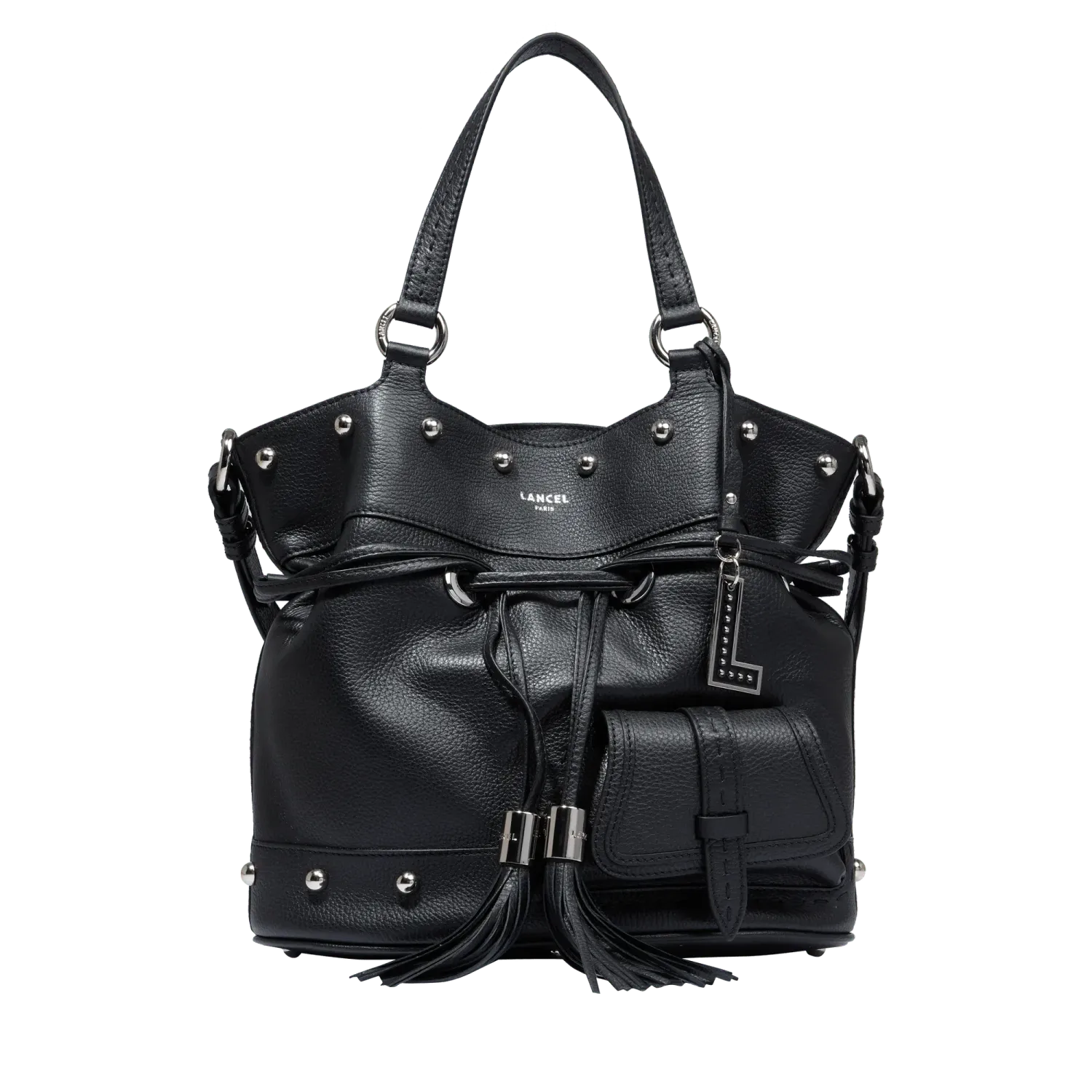 SAC A MAIN SEAU M PREMIER FLIRT CLOUS DE LANCEL Noir