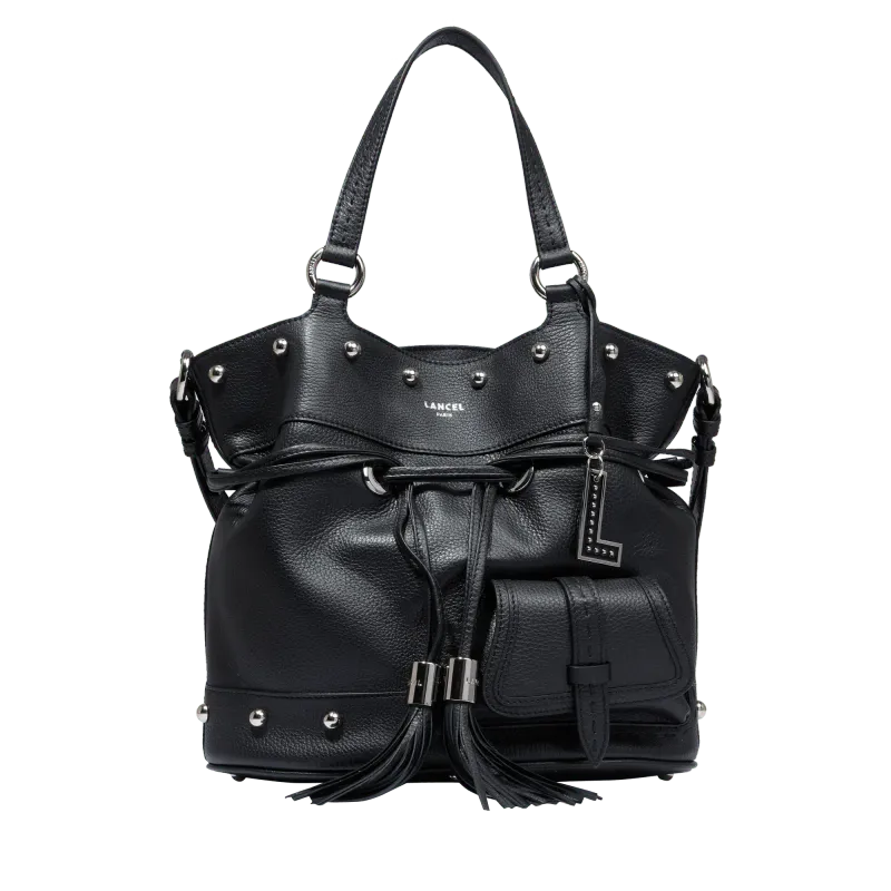 SAC A MAIN SEAU M PREMIER FLIRT CLOUS DE LANCEL Noir SAC A MAIN SEAU M PREMIER FLIRT CLOUS DE LANCEL Noir