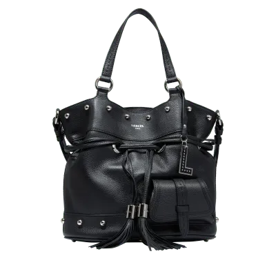SAC A MAIN SEAU M PREMIER FLIRT CLOUS DE LANCEL Noir