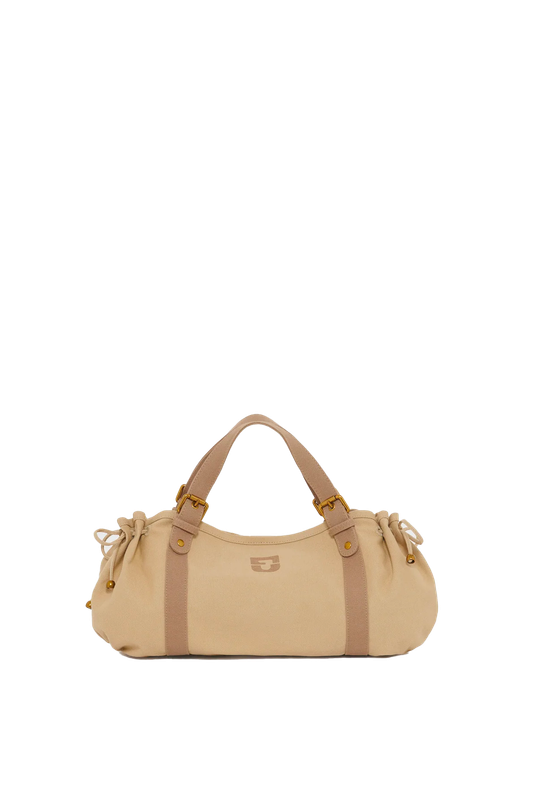 Sac 24H en toile Beige/Cannelle Gerard Darel
