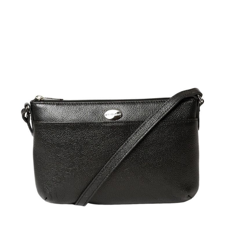 Bario BUNI sac pochette cuir Mac Douglas Noir