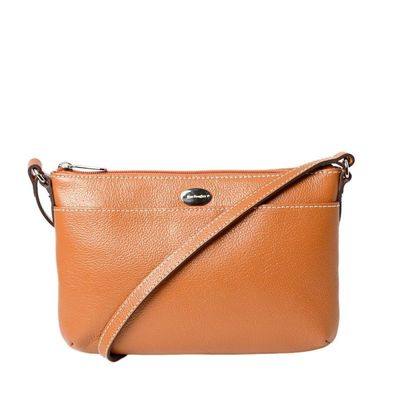 Bario BUNI sac pochette cuir Mac Douglas Chatain