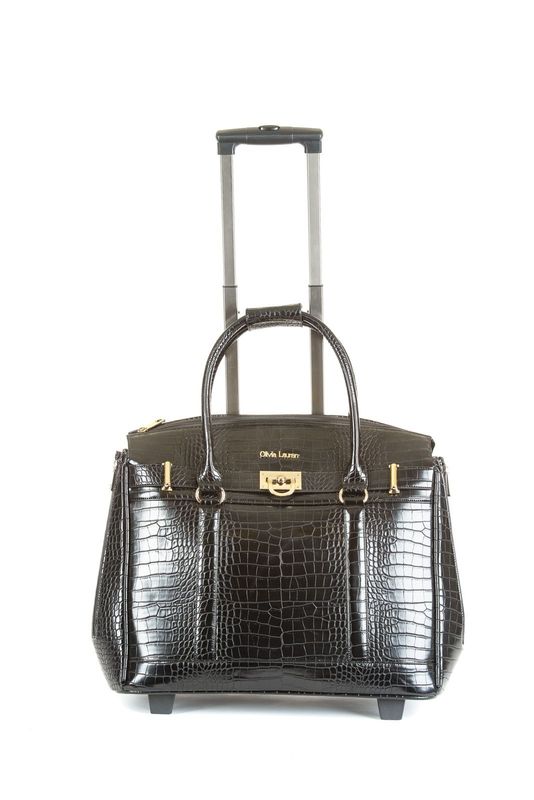 Sac trolley voyage travail JACKSON NOIR OLIVIA LAUREN