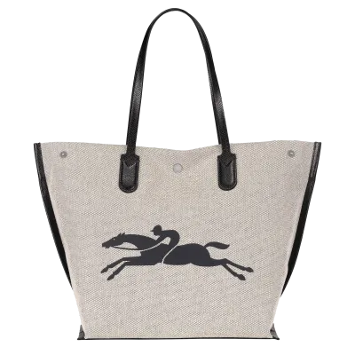 SAC CABAS L ESSENTIAL LONGCHAMP Toile - ecru