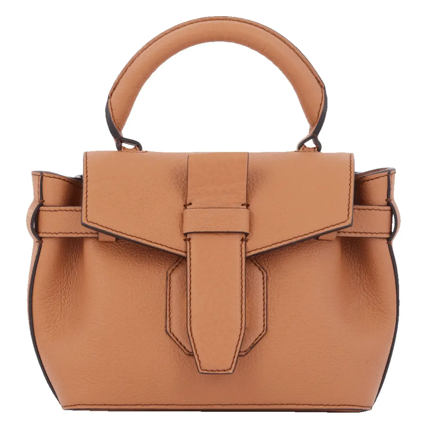 MINI SAC PORTE MAIN CHARLIE DE LANCEL Camel