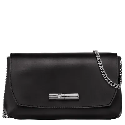 Sac Pochette Roseau Box bandoulière chaîne Noir LONGCHAMP