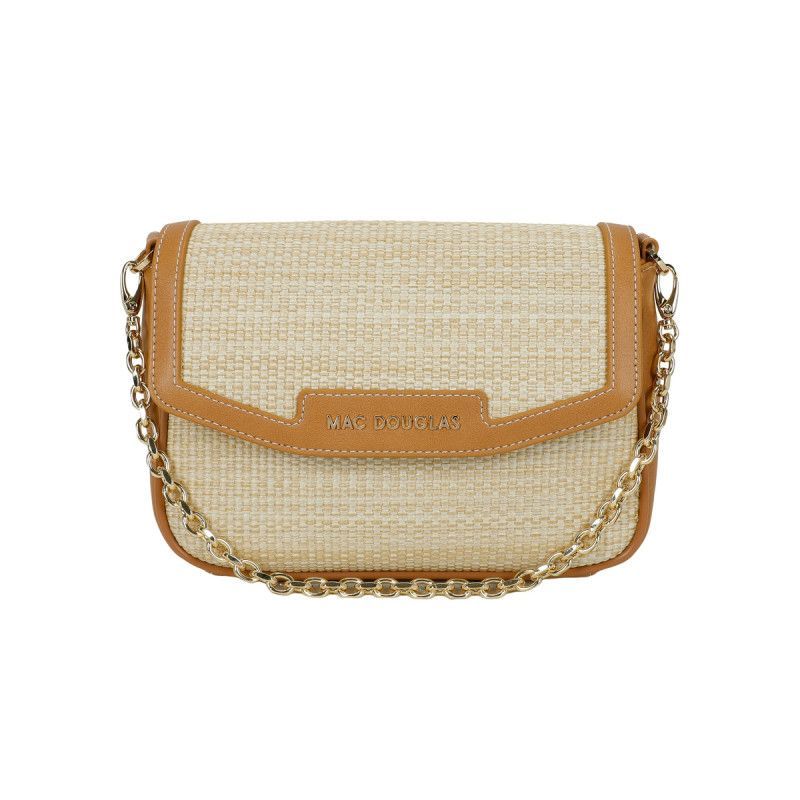 Kiribati 2 FANTASIA sac porté travers tressé et lisse Naturel / Camel Mac Douglas