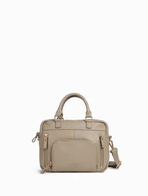 Sacs à main / travers Mini Macy cuir grainé Gris / Grège Nat&Nin