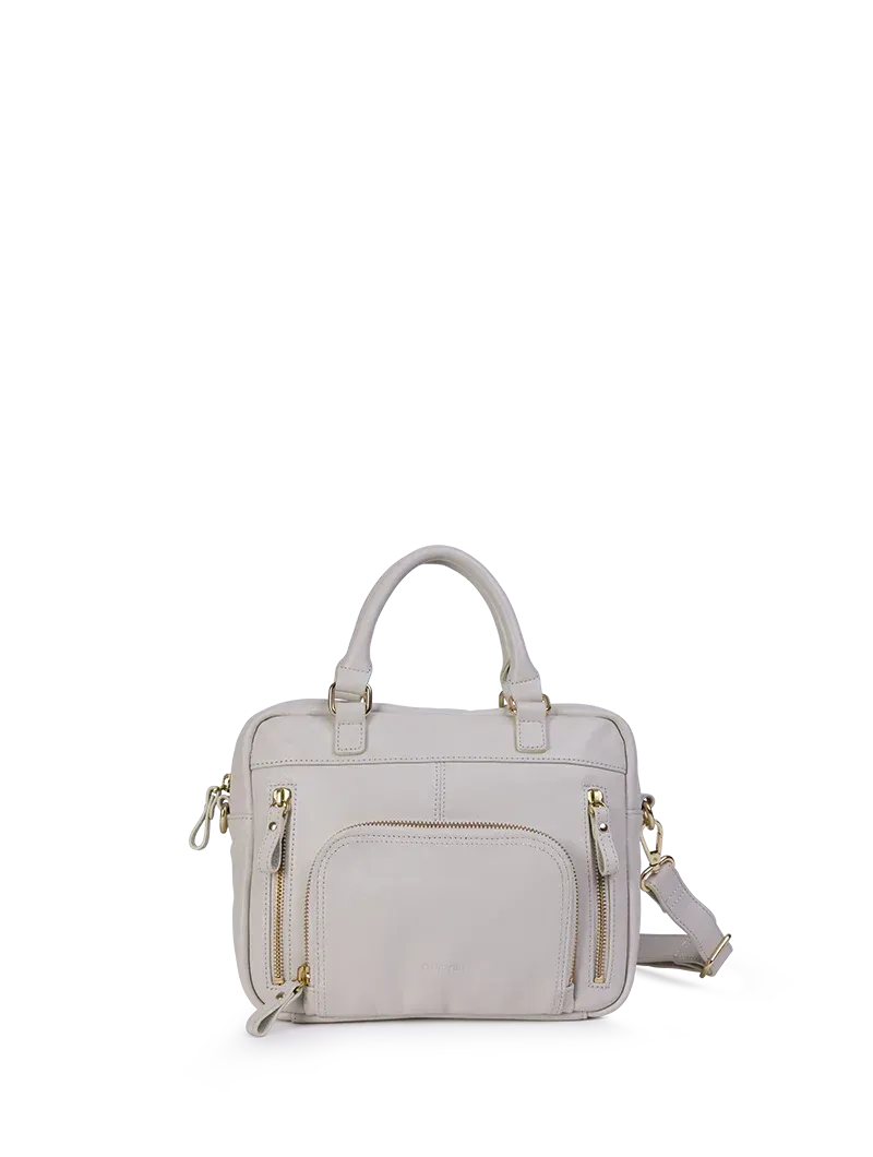Sacs à main / travers Mini Macy cuir lisse Blanc Argile Nat&Nin