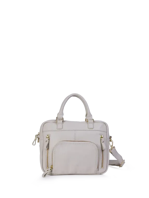 Sacs à main / travers Mini Macy cuir lisse Blanc Argile Nat&Nin