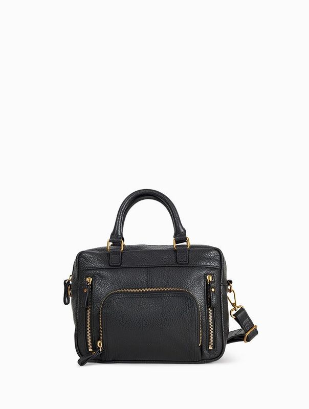 Sacs à main / travers Mini Macy cuir grainé Noir Nat&Nin