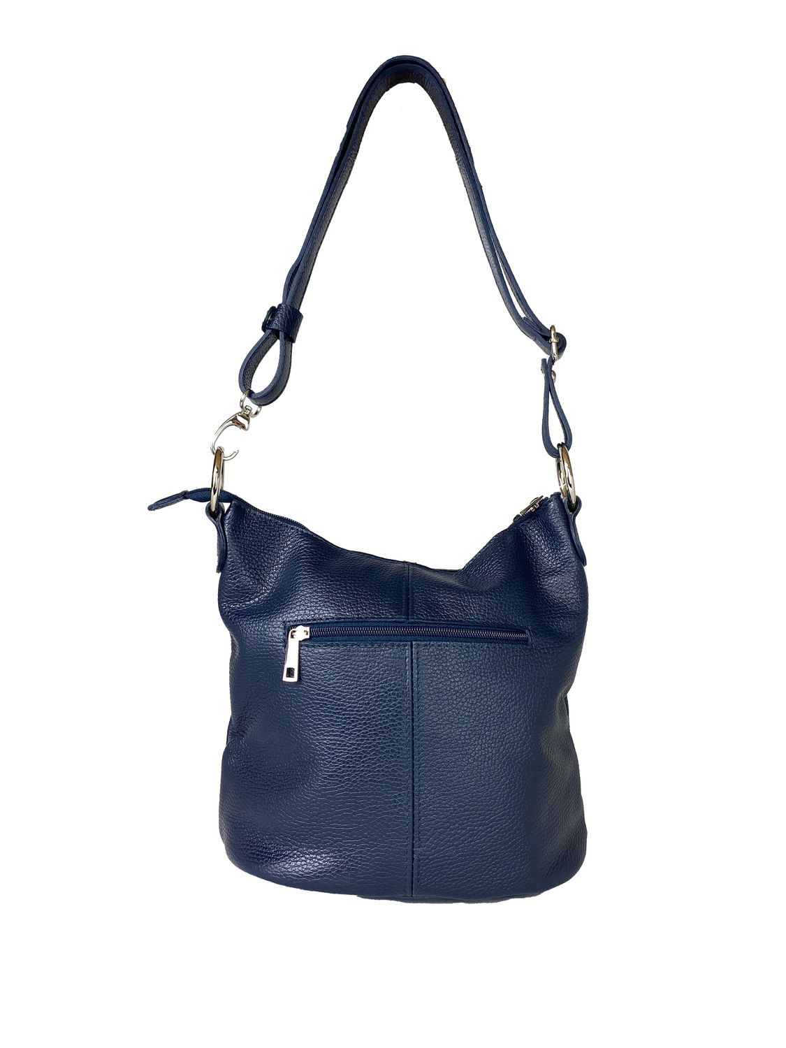 Sac cuir italien Bleu Marine Mini Este