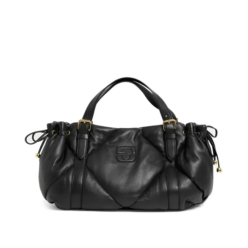 Sac à main Le 24h Premium en cuir matelassé Noir GERARD DAREL