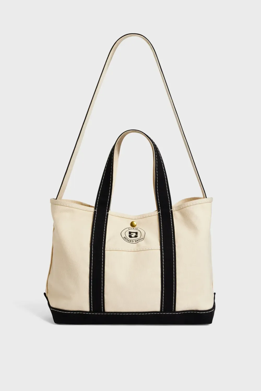 Cabas en toile - LEON Ecru / noir GERARD DAREL