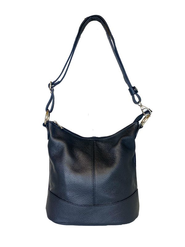 Sac cuir italien bleu marine Mini Este