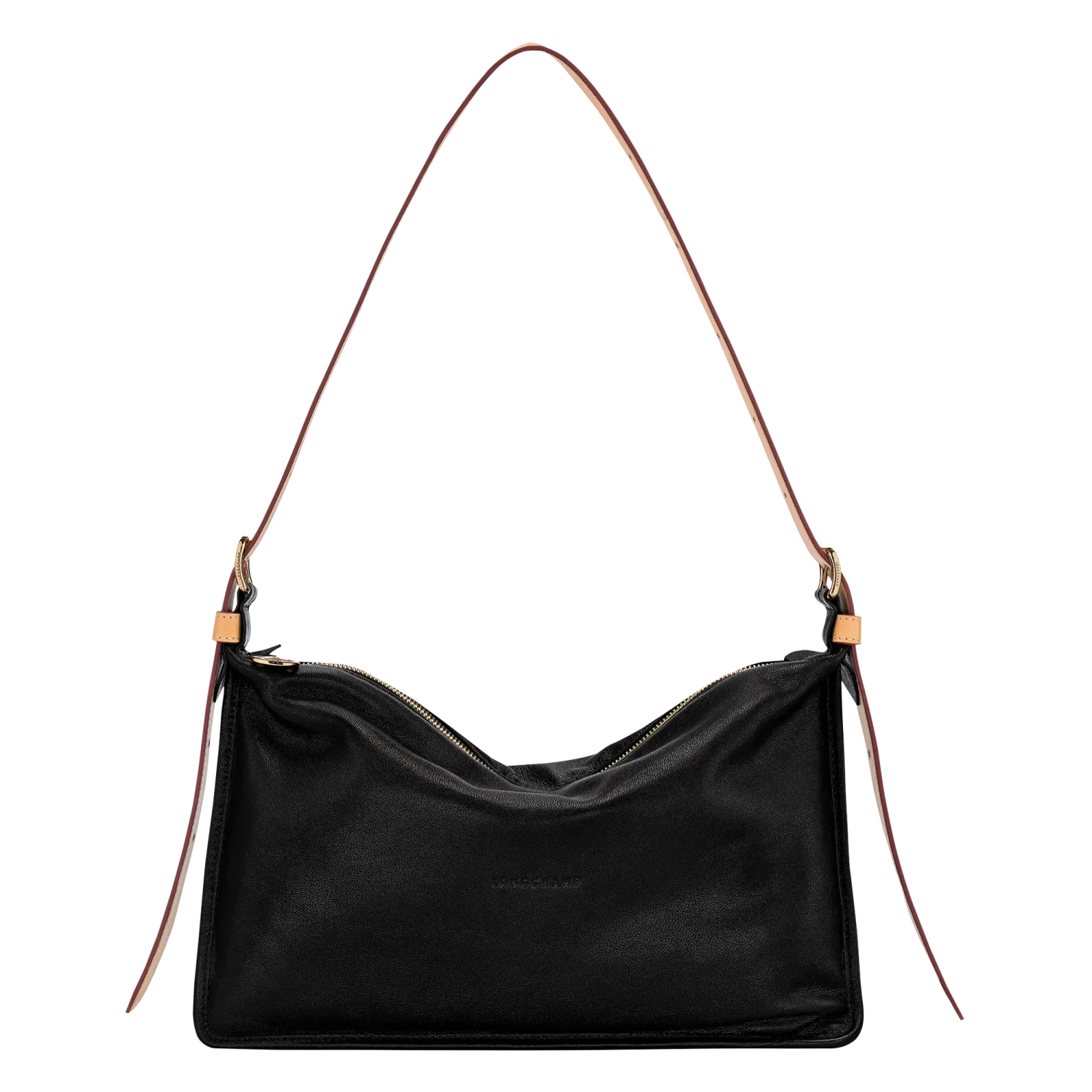SAC BANDOULIÈRE M SMOOTHIE Cuir - Noir LONGCHAMP