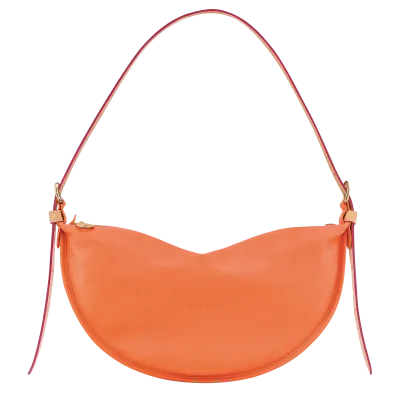 SAC BANDOULIÈRE M SMOOTHIE Cuir - Orange LONGCHAMP