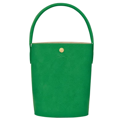 SAC À MAIN SEAU S ÉPURE Cuir - Vert LONGCHAMP