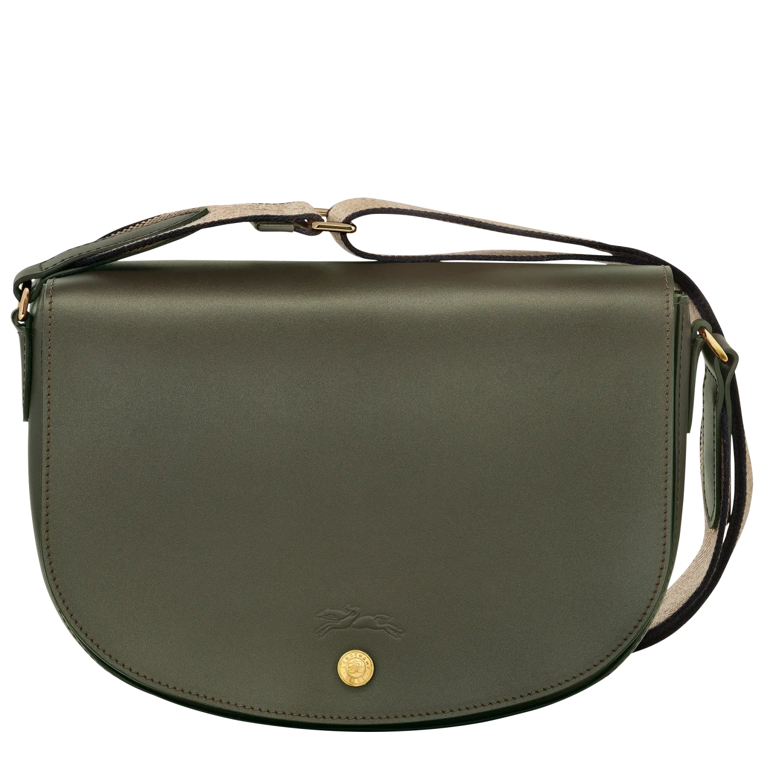SAC BANDOULIÈRE M ÉPURE Cuir - Kaki LONGCHAMP
