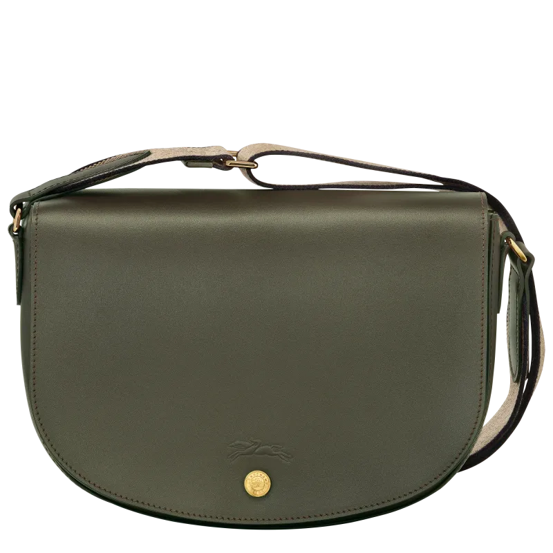 SAC BANDOULIÈRE M ÉPURE Cuir - Kaki LONGCHAMP