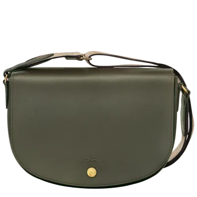 SAC BANDOULIÈRE M ÉPURE Cuir - Kaki LONGCHAMP